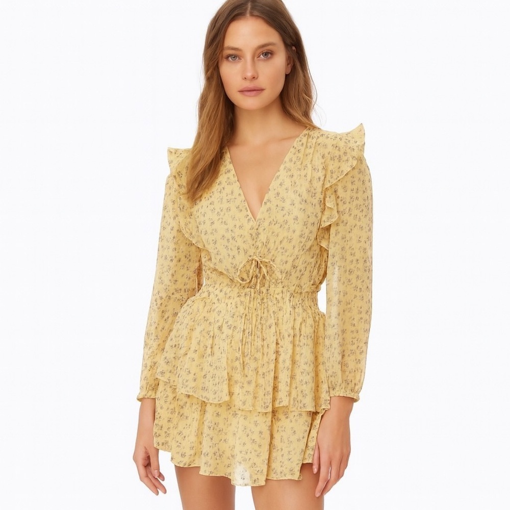 NWT Yellow Ruffle Romper